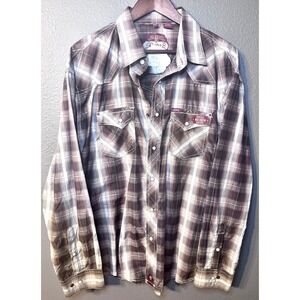 Rafter C Red Dirt Collection men's western-style long-sleeve shirt XXL NWT